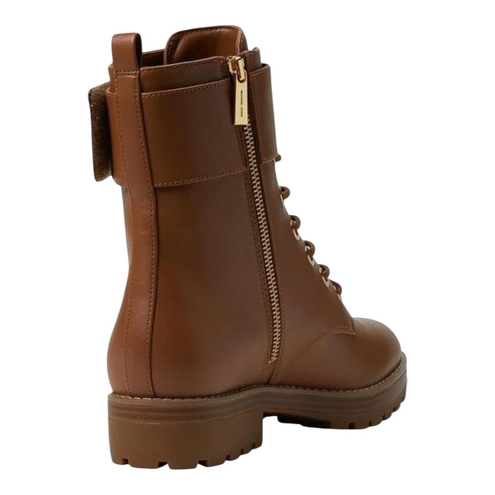 Michael Kors Rory Lace-Up Bootie Luggage Brown Size 8 - Picture 2 of 4